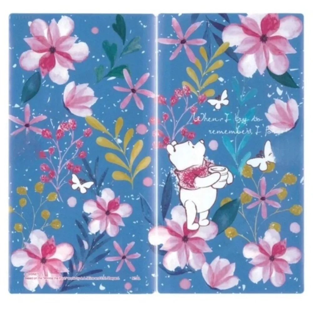Disney Winnie The Pooh Mask Case Multi-Use Folder Holder, Receipt Organizer Blue